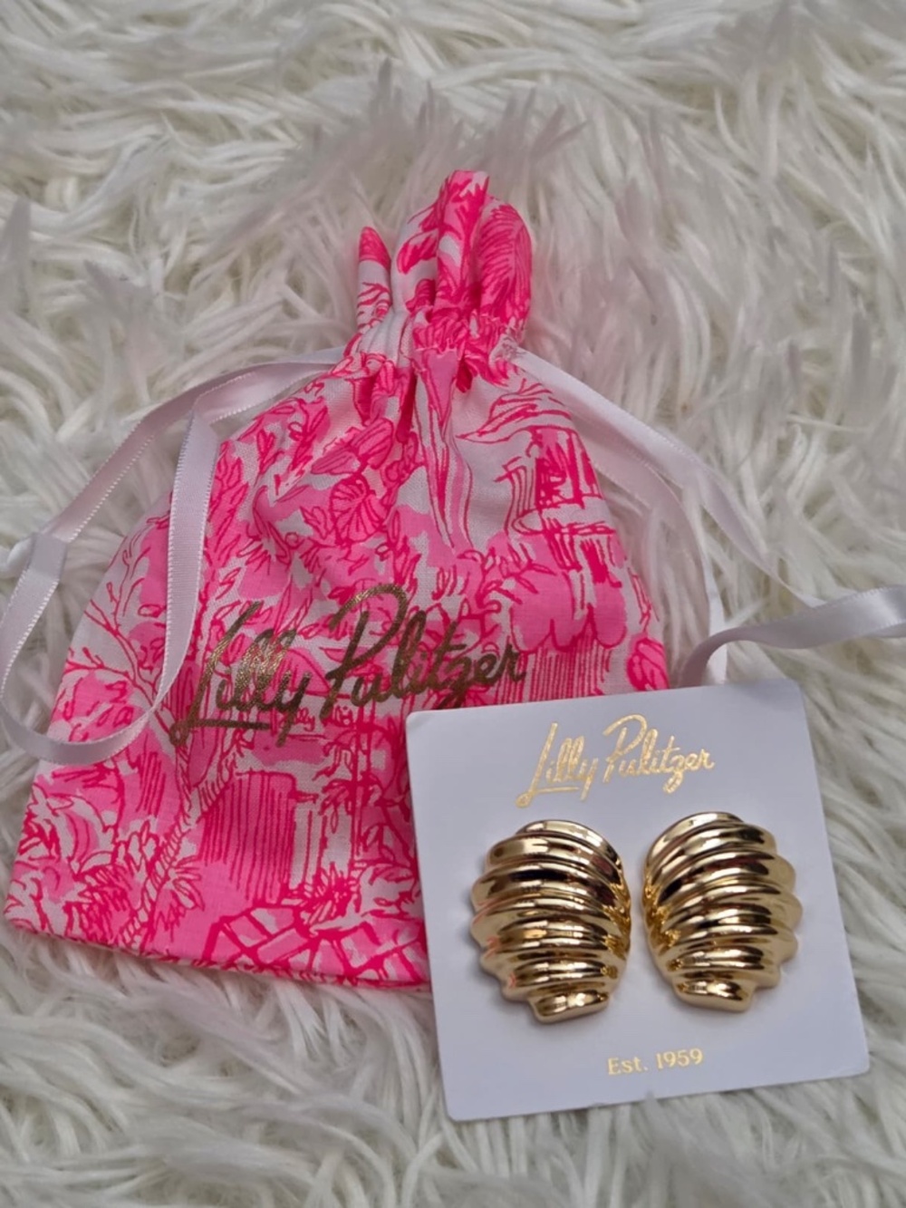 Lilly Pulitzer Gold Earrings